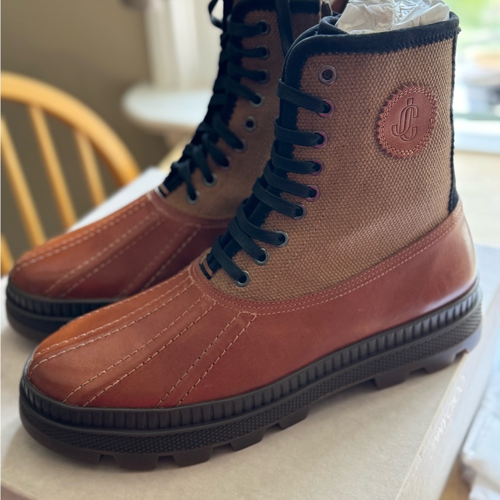 Jimmy Choo Brown and Tan Men's Boots